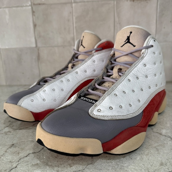 Nike Air Jordan 13 Retro Grey Toe Sneakers 2014 Men 9.5 414571-126 Leather Suede - Picture 6 of 14